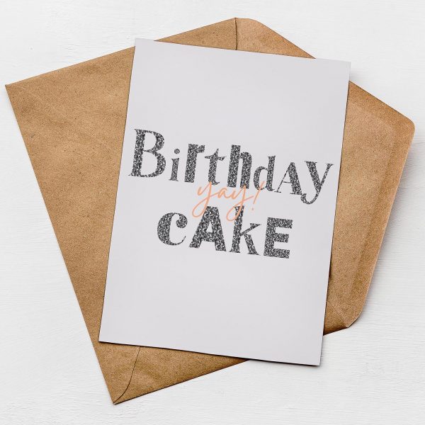 Birthday Cake Yay Card