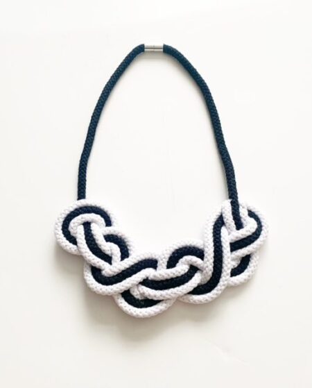 The Jasmine necklace - Green and Yellow statement rope necklace