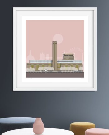 Art Deco Print - London Tate Modern Sun Print