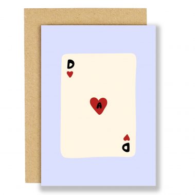 Dad ace of hearts card