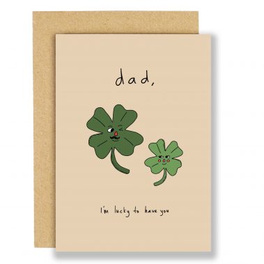 Lucky clover Father's day card