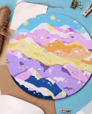 Pastel Landscape Mouse Pad