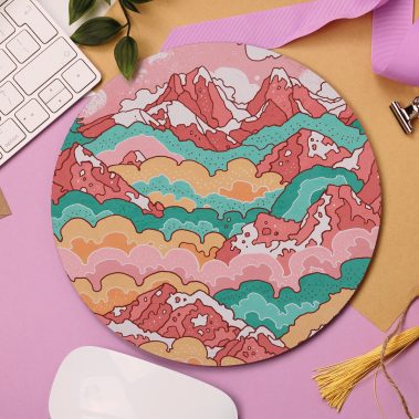 Rainbow Mountains' Mouse Pad