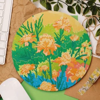 Yellow Flowers Mouse Pad