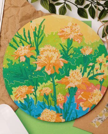 Yellow Flowers Mouse Pad