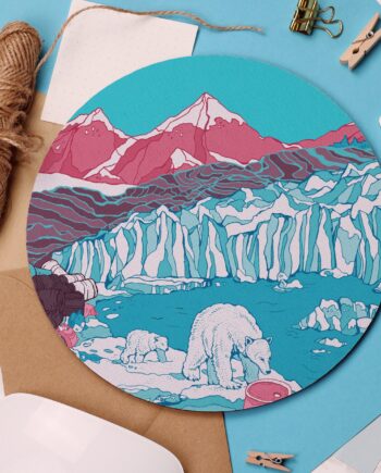 Arctic Polar Bears Mouse Pad