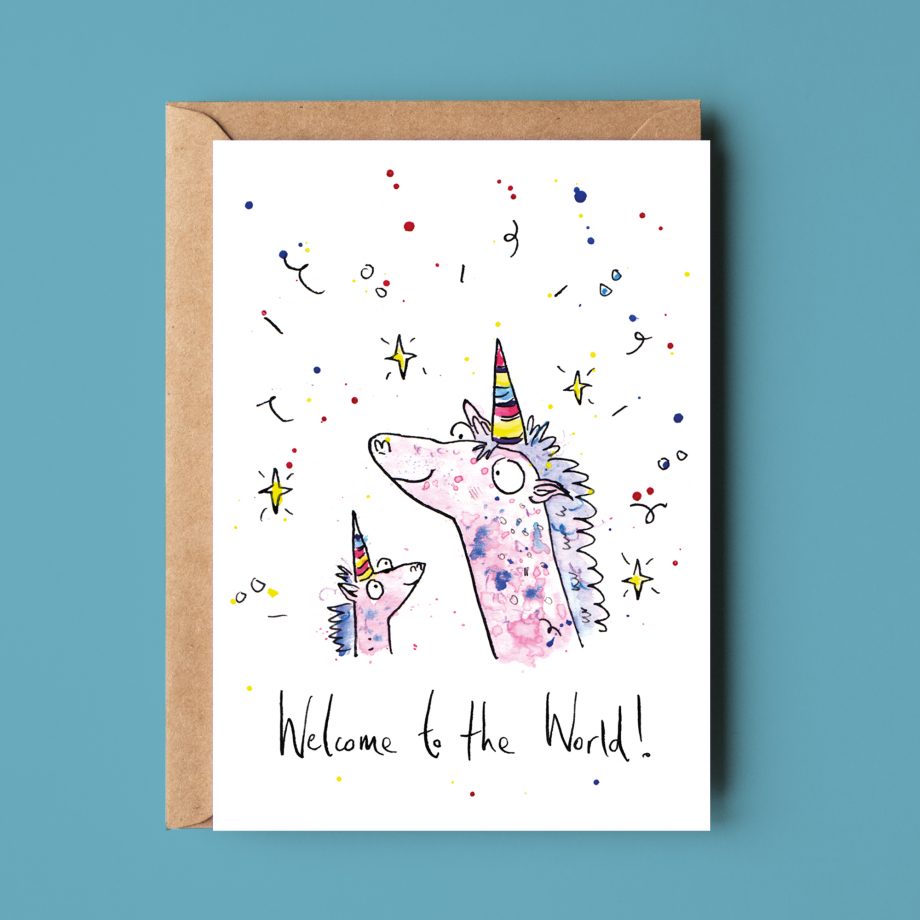 Unicorn - New Baby Card