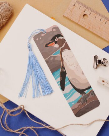 Galapagos Penguin Aluminium Bookmark