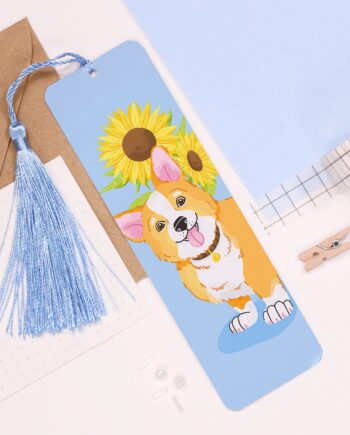 Corgi Aluminium Bookmark