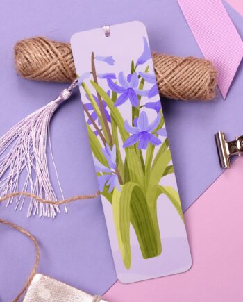 Hyacinth Aluminium Bookmark