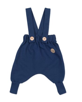 BABY & TODDLER NAVY SUSPENDER TROUSERS