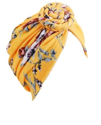 Stretch Chemo Beanie Headwear - Yellow