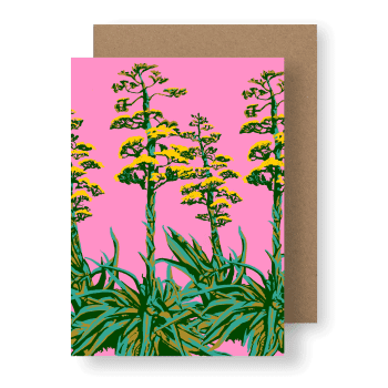 ‘Desert Agave’ Sustainable Greeting Card