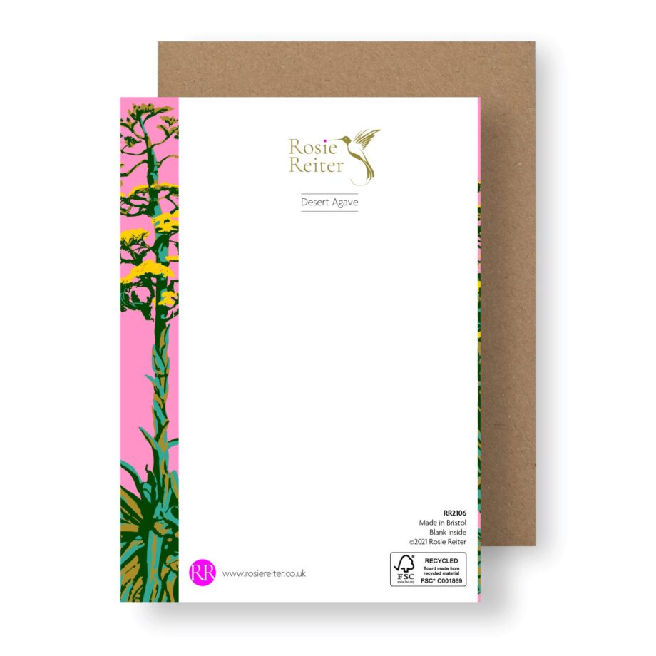 ‘Desert Agave’ Sustainable Greeting Card