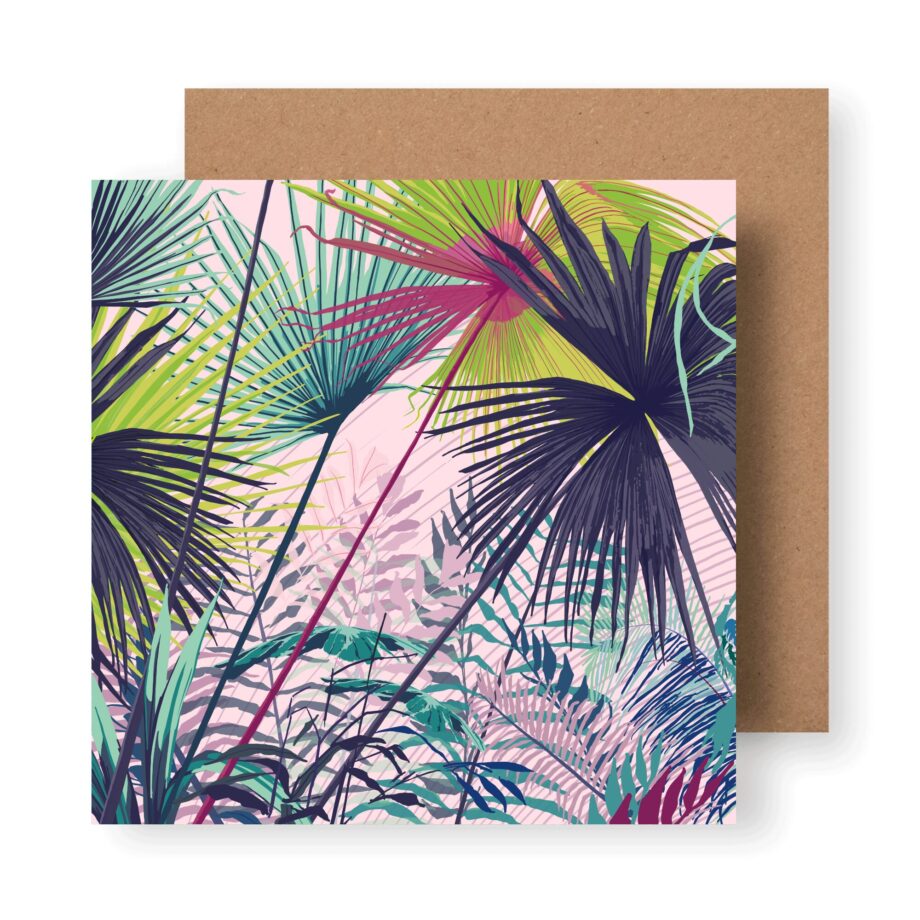 ‘Palms Series No.1’ Sustainable Greeting Card