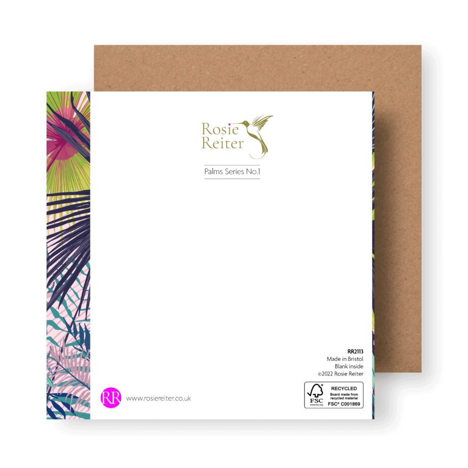 ‘Palms Series No.1’ Sustainable Greeting Card