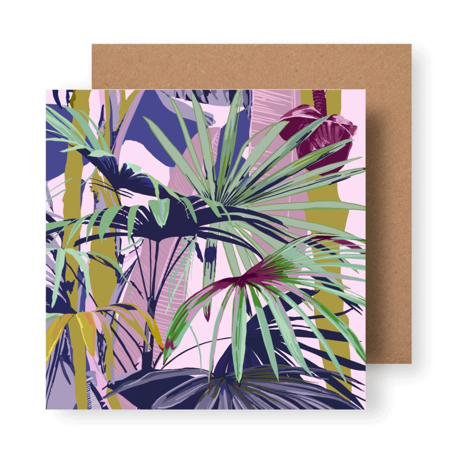 ‘Palms Series No.2’ Sustainable Greeting Card