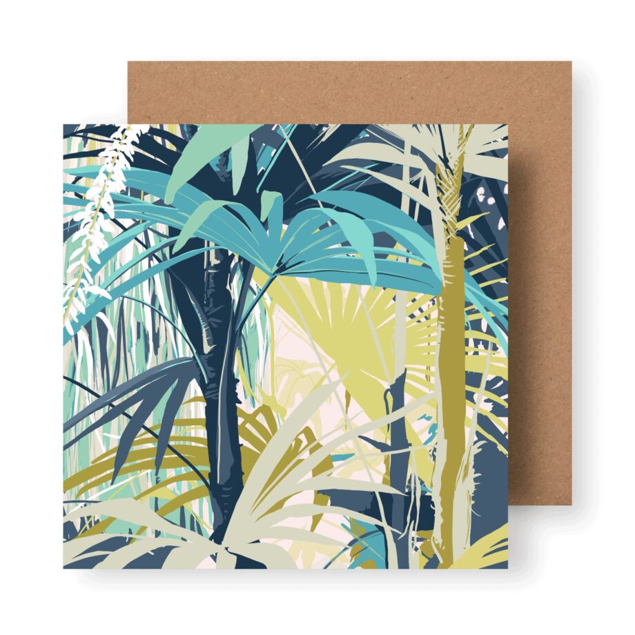 ‘Palms Series No.3’ Sustainable Greeting Card