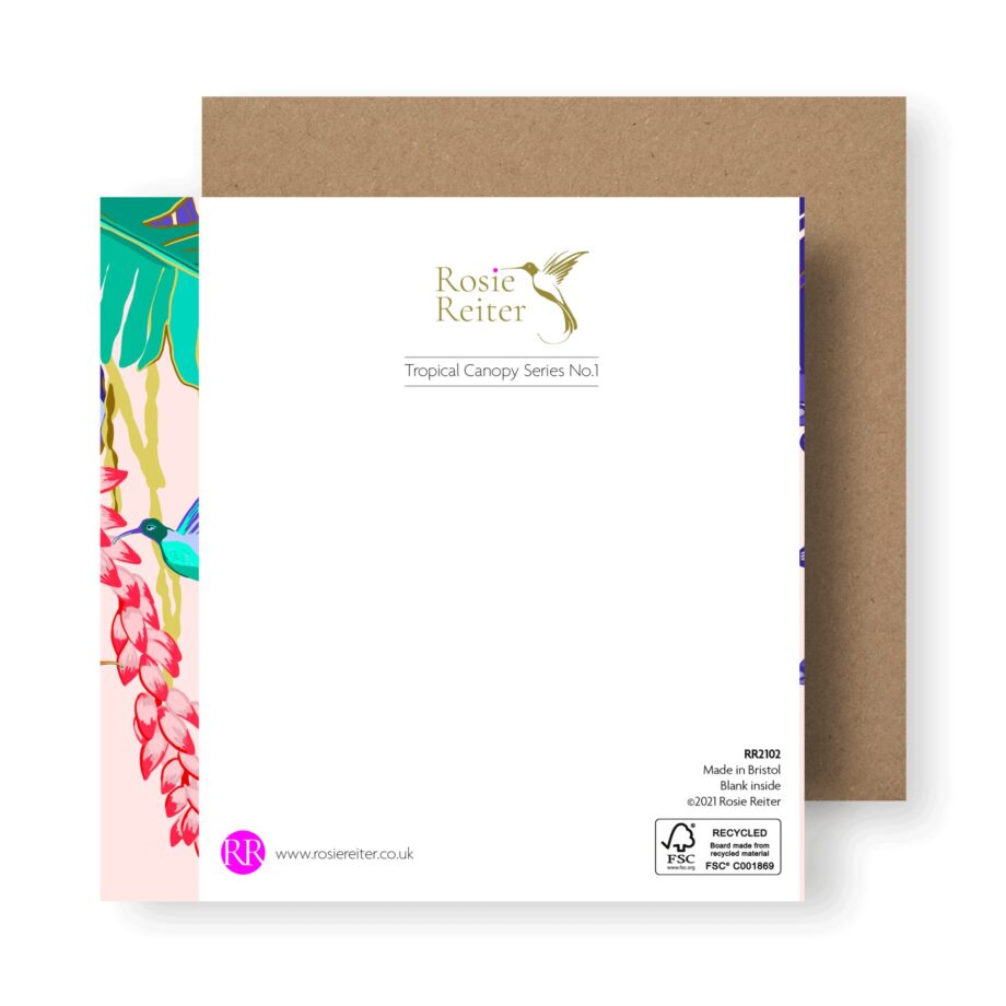 ‘Tropical Canopy No.1’ Sustainable Greeting Card