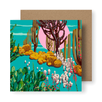 ‘Cactus Garden’ Sustainable Greeting Card