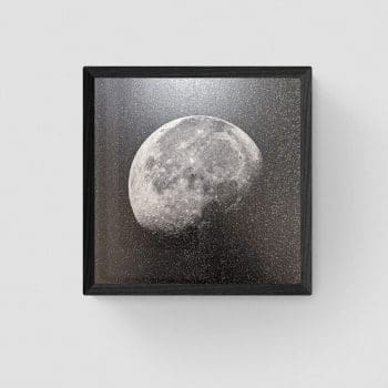 Moonshine Black glitter paper Screen print