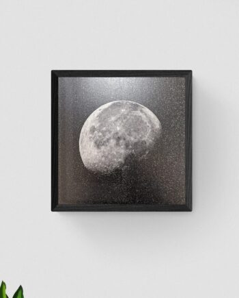 Moonshine Black glitter paper Screen print