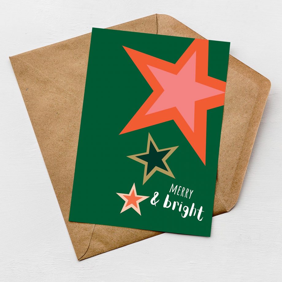 Merry and Bright Christmas Card