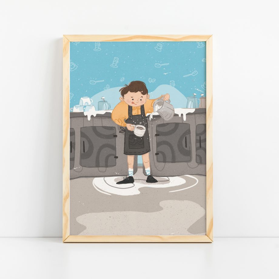 Barista Art Print Coffee Lover