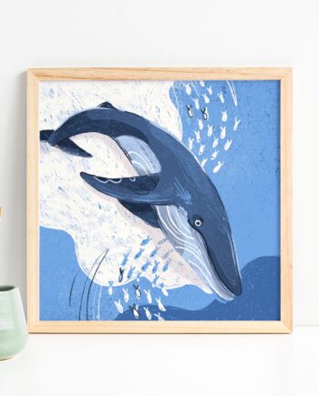 Blue Whale Art Print