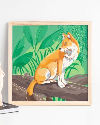 Dhole Art Print - Fox Print
