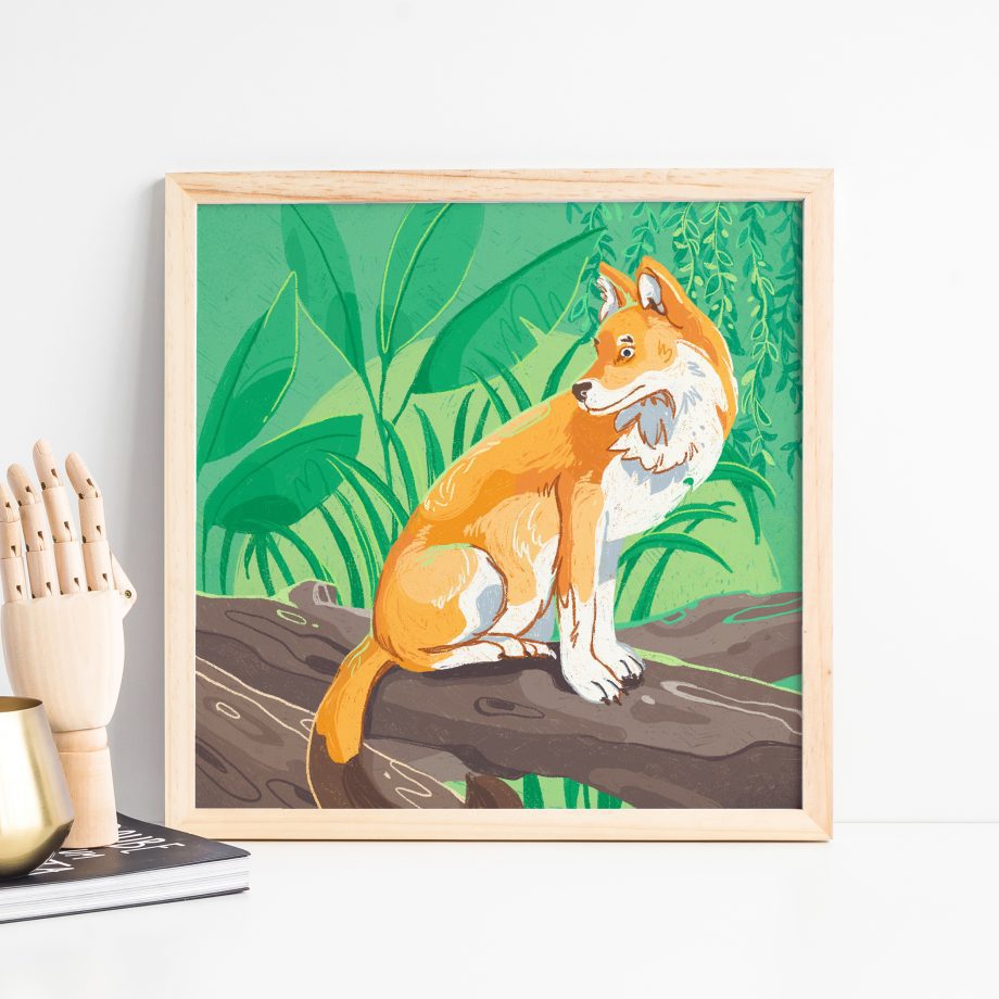 Dhole Art Print - Fox Print