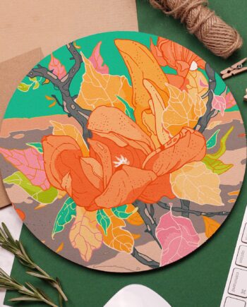 Green Garden Mouse Pad, Garden Flowers, Botanical Art, Beautiful Flowers, Christmas Stocking Fillers