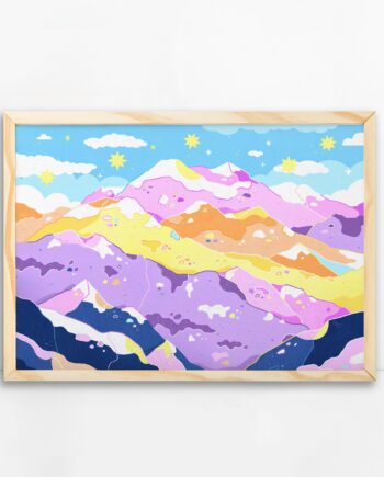 Pastel Landscape Art Print