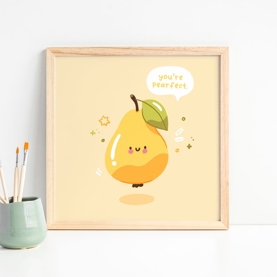 You're Pearfect - Pear Art Print