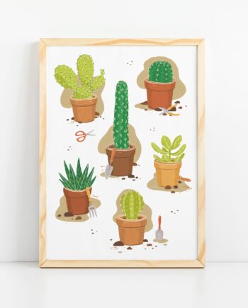 Succulents Art Print
