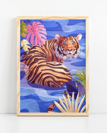 Water Tiger Art Print