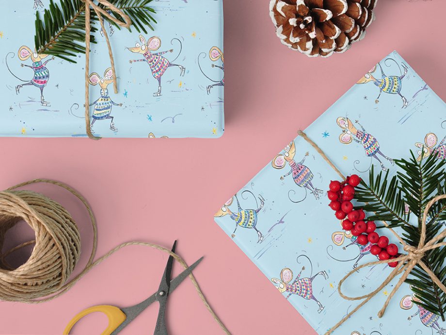 Mice on Ice - Wrapping Paper