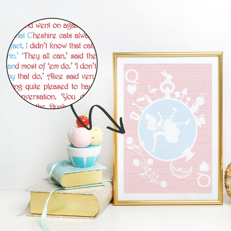 Alice in Wonderland Wall Poster Lewis Carroll - Urban Makers