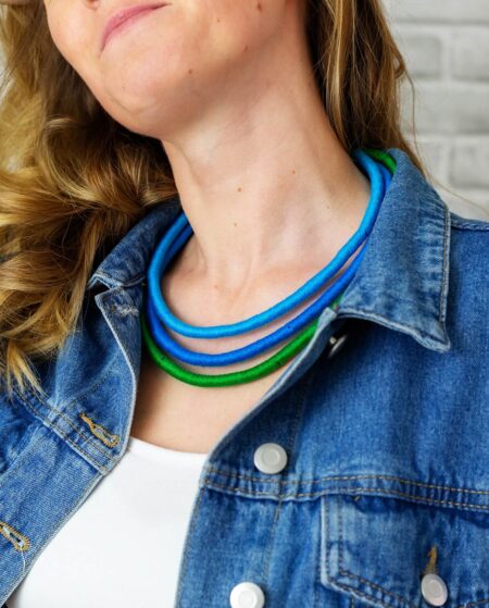 Trinity Cotton Necklace - Ocean