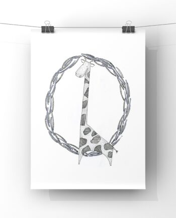 Giraffe Art Print