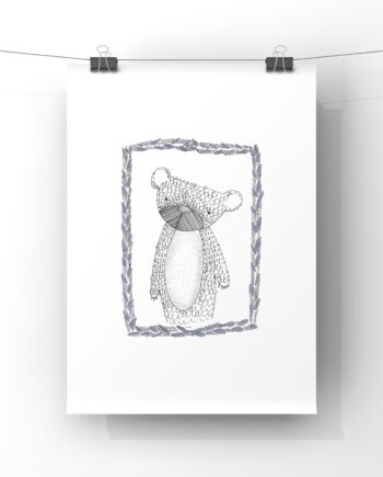 Bear Portrait Art Print