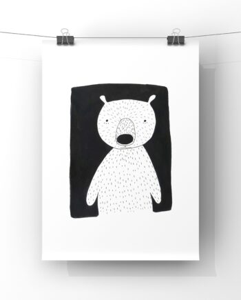 Bear in the Night Art Print