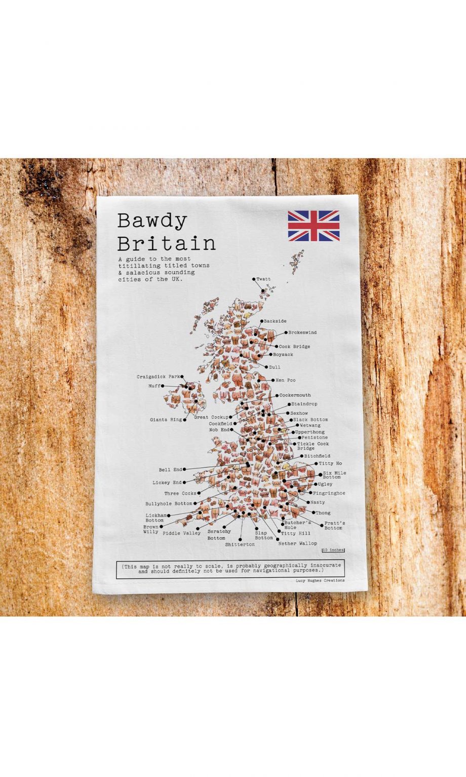 Bawdy Britain Tea Towel