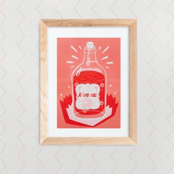 Devils Advocaat A3 Handmade Screen Print