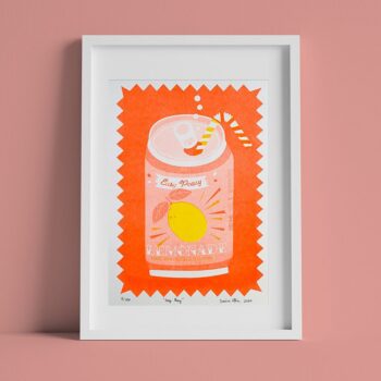 Easy Peasy A5 Risograph Print