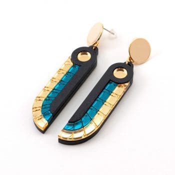 FORM069 MA'AT Stud Earrings - Teal