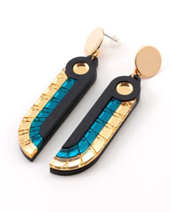 FORM069 MA'AT Stud Earrings - Teal