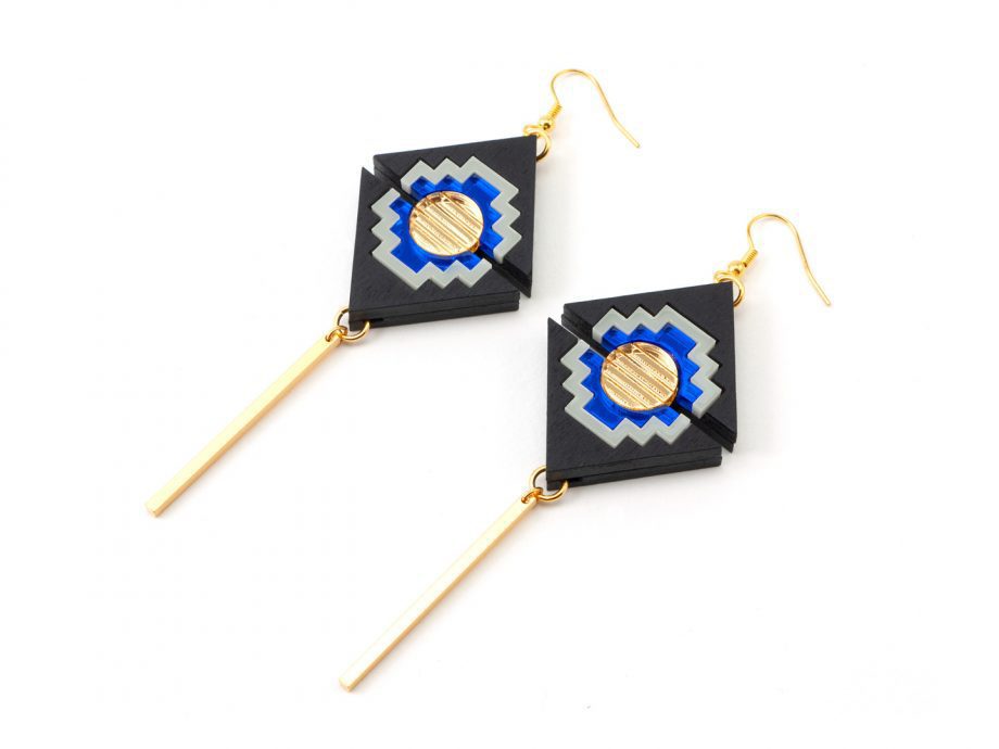 FORM074 KHUFU II Drop Earrings - Various Colours