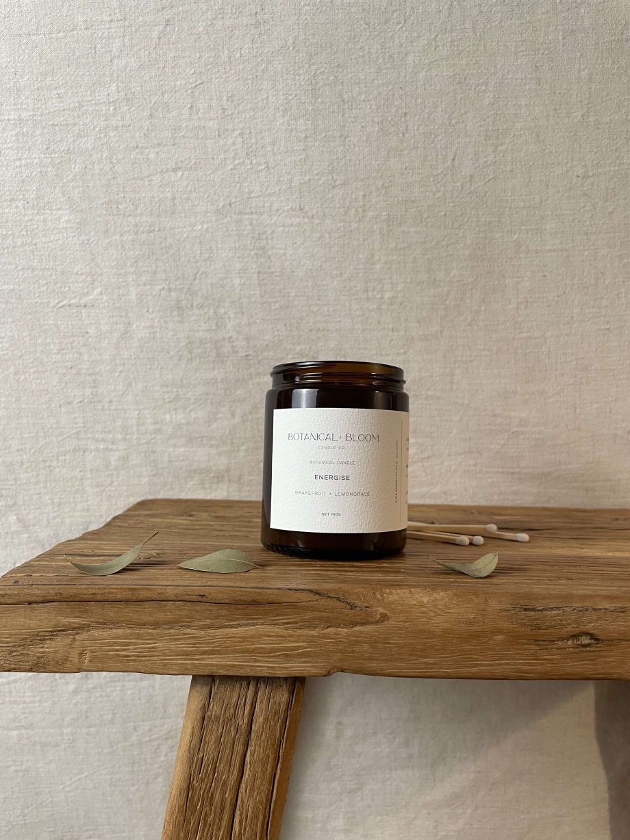 Energise Candle - grapefruit and lemongrass