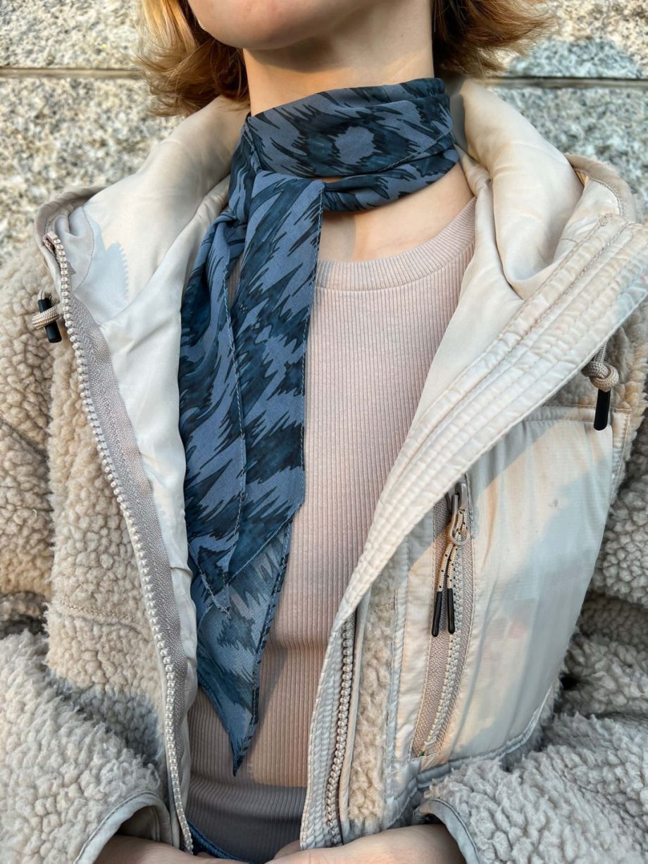 Ikat Scarf - Blue